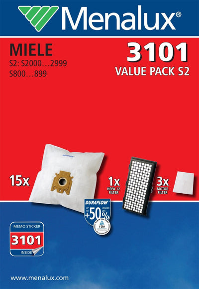 Se Menalux støvsugerposer Valuepack ❤ Stort online udvalg i Menalux ❤ Hurtig levering: 1 - 2 Hverdage samt billig fragt ❤ Varenummer: ELG-MEN3101VPS2 og barcode / Ean: 7319599010592 på lager - Udsalg på Tilbehør til støvsuger & rengøring - Over 434 design mærker på udsalg