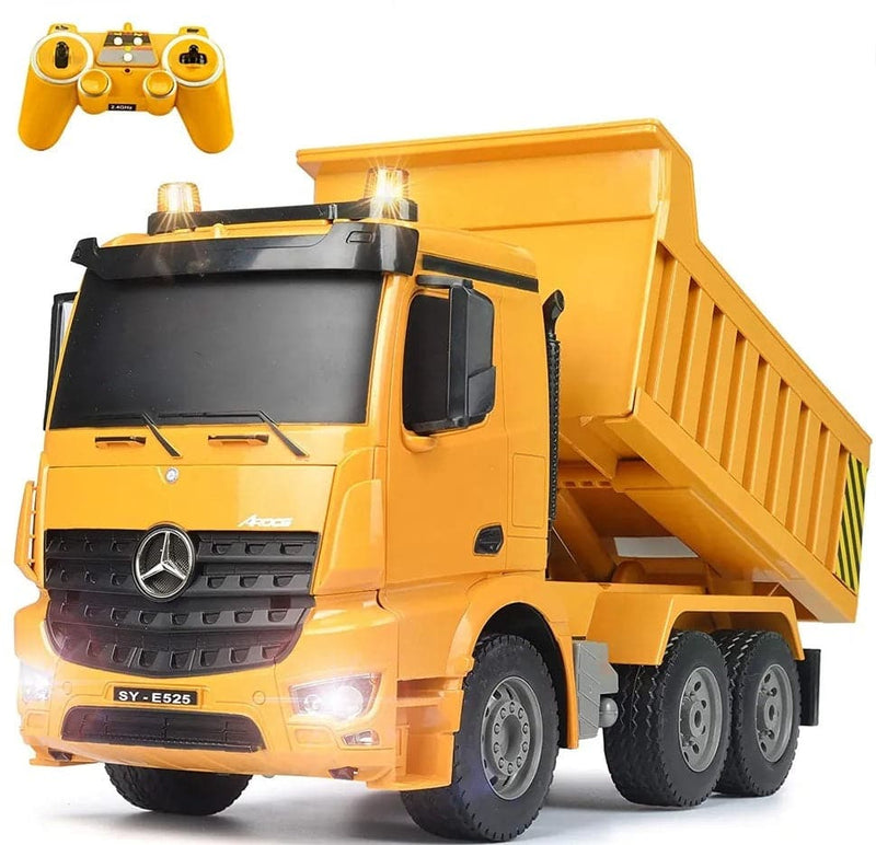 Se Mercedes Benz Arocs Lastbil RC Dumper 1:20 2.4G 8CH ✔ Kæmpe udvalg i  Double E ✔ Hurtig levering: 1 - 2 Hverdage samt billig fragt - Varenummer: MMA-146562 og barcode / Ean: &