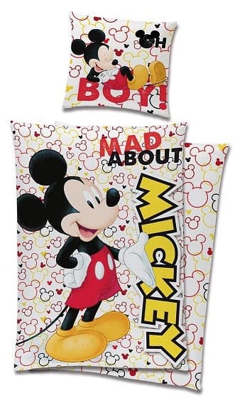 Se Mickey Mouse Sengetøj 150 x 210 cm - 100 procent bomuld ✔ Kæmpe udvalg i  mmaction ✔ Hurtig levering: 1 - 2 Hverdage samt billig fragt - Varenummer: MMA-2040326 og barcode / Ean: &