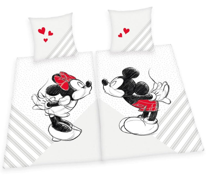 Se Mickey og Minnie Mouse Sengetøj Partnerpakke- 100 procent bomuld ✔ Kæmpe udvalg i  mmaction ✔ Hurtig levering: 1 - 2 Hverdage samt billig fragt - Varenummer: MMA-2010245 og barcode / Ean: &