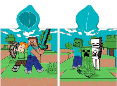 Se Minecraft Poncho badehåndklæde med hætte - 100 procent bomuld ❤ Kæmpe udvalg i KopK ❤ Hurtig levering: 1 - 2 Hverdage samt billig fragt - Varenummer: MMA-2040398 og barcode / Ean: '5905742005465 på lager - Udsalg på Bade Poncho / Håndklæde med hætte Spar op til 56% - Over 454 design mærker på udsalg