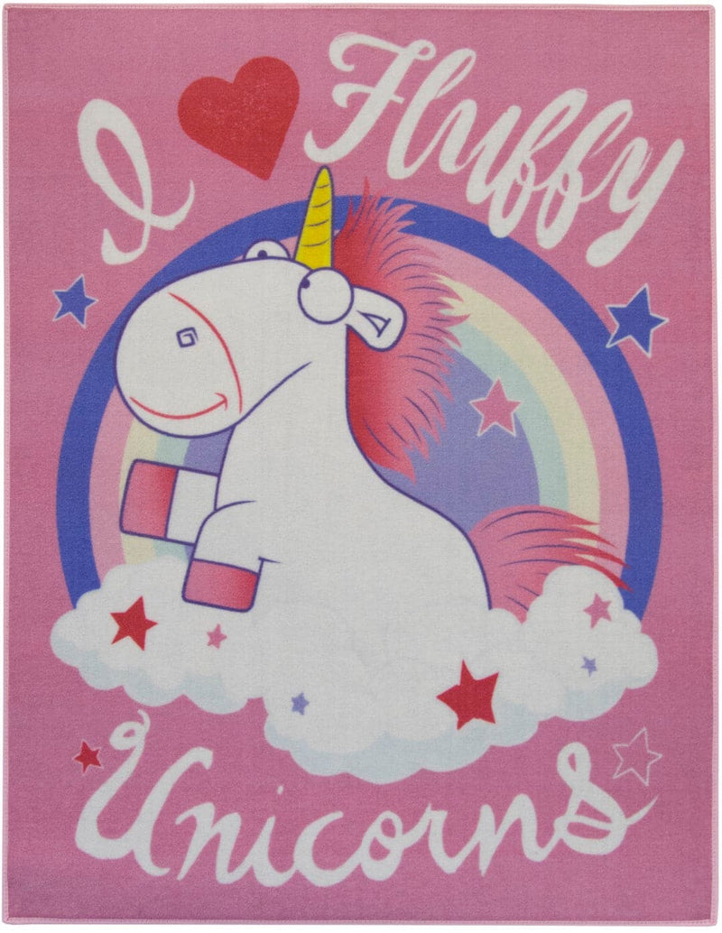 Se Minions I Love Fluffy Unicorns De Luxe gulvtæppe til børn 95x125 ✔ Kæmpe udvalg i  Associated Weavers ✔ Hurtig levering: 1 - 2 Hverdage samt billig fragt - Varenummer: MMA-177172 og barcode / Ean: &