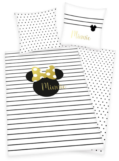 Se Minnie Mouse Sengetøj med guldprint - 100 procent bomuld ✔ Kæmpe udvalg i  mmaction ✔ Hurtig levering: 1 - 2 Hverdage samt billig fragt - Varenummer: MMA-2010116 og barcode / Ean: '4006891926944 på lager - Udsalg på Disney Sengetøj til Børn Spar op til 53% - Over 434 design mærker på udsalg