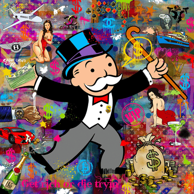 Se Mr. Monopoly af Helt Sort ✔ Kæmpe udvalg i  Helt Sort ✔ Hurtig levering: 1 - 2 Hverdage samt billig fragt - Varenummer: ILL-15248 og barcode / Ean:  på lager - Udsalg på Illux Art shop - Helt Sort - Pop art Spar op til 67% - Over 1454 design mærker på udsalg