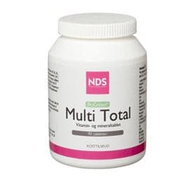 Stort online udvalg i NDS Multi Total multivitamin og mineral 90 tab. ❤ NDS ❤ Hurtig levering: 1 - 2 Hverdage og gratis fragt v/køb over 295 kr. GLS til pakkeshop ❤ Varenummer: HG-9170 og barcode / Ean: 5707343999996 på lager - Kæmpe udvalg i Sundhed - Over 454 design brands på udsalg