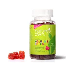 Stort online udvalg i Natures Own Multivitaminer Nature's Bear 90 gum. ❤ Natures Own ❤ Hurtig levering: 1 - 2 Hverdage og gratis fragt v/køb over 295 kr. GLS til pakkeshop ❤ Varenummer: HG-24322 og barcode / Ean: 5060202185511 på lager - Kæmpe udvalg i Sundhed - Over 454 design brands på udsalg