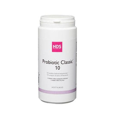 Stort online udvalg i NDS Probiotic Classic 10 200 gram ❤ NDS ❤ Hurtig levering: 1 - 2 Hverdage og gratis fragt v/køb over 295 kr. GLS til pakkeshop ❤ Varenummer: HG-9166 og barcode / Ean: 5707343800001 på lager - Kæmpe udvalg i Kosttilskud - Over 454 design brands på udsalg