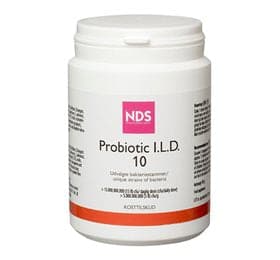 Stort online udvalg i NDS Probiotic I.L.D. 100g. ❤ NDS ❤ Hurtig levering: 1 - 2 Hverdage og gratis fragt v/køb over 295 kr. GLS til pakkeshop ❤ Varenummer: HG-9213 og barcode / Ean: 5707343608256 på lager - Kæmpe udvalg i Sundhed - Over 454 design brands på udsalg