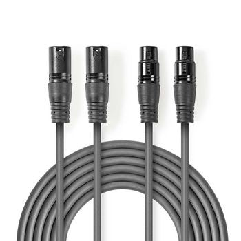 Se Premium 2 x XLR kabel - 5 m ❤ Kæmpe udvalg i Nedis ❤ Hurtig levering: 1 - 2 Hverdage samt billig fragt - Varenummer: CPD-NE55COTH15030GY50 og barcode / Ean: '5412810295708 på lager - Udsalg på Kabler & Adaptere/Lydkabler/XLR kabler/2 x XLR kabel Spar op til 59% - Over 454 kendte brands på udsalg