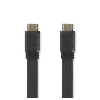 Se High Speed fladt 2.0 HDMI kabel med Ethernet - 4K@30Hz - 3 m ❤ Kæmpe udvalg i Nedis ❤ Hurtig levering: 1 - 2 Hverdage samt billig fragt - Varenummer: CPD-NE55CVGP34100BK30 og barcode / Ean: &