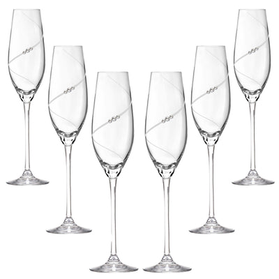Se Matrivo New Pen Champagneglas med Swarovski krystaller - 6 stk. ❤ Stort online udvalg i Matrivo ❤ Hurtig levering: 1 - 2 Hverdage samt billig fragt ❤ Varenummer: MAT-10445 og barcode / Ean: 0745114221810 på lager - Udsalg på Vinglas - Over 857 kendte brands på udsalg