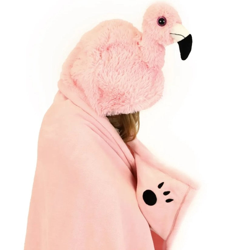 Se Noxxiez dyre tæppe med hætte - Flamingo ✔ Kæmpe udvalg i  Noxxiez ✔ Hurtig levering: 1 - 2 Hverdage samt billig fragt - Varenummer: MMA-227068 og barcode / Ean: &