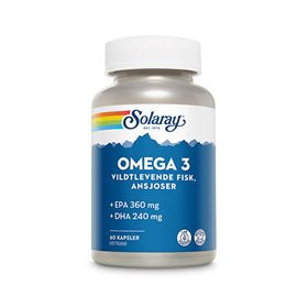 Se Solaray Omega 3 - 60 kap. ❤ Kæmpe udvalg i Solaray ❤ Hurtig levering: 1 - 2 Hverdage samt billig fragt - Varenummer: HG-53346 og barcode / Ean: &