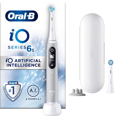 Se Oral-B iO 6s elektrisk tandbørste 427360 (grå) ❤ Stort online udvalg i Oral-B ❤ Hurtig levering: 1 - 2 Hverdage samt billig fragt ❤ Varenummer: ELG-492886 og barcode / Ean: 4210201427360 på lager - Udsalg på Elektrisk tandbørste - Over 424 kendte brands på udsalg