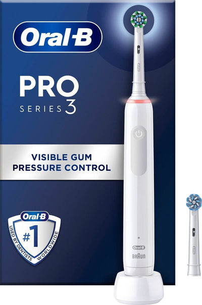 Se Oral-B Pro 3 elektrisk tandbørste (hvid) ❤ Kæmpe udvalg i Oral-B ❤ Hurtig levering: 1 - 2 Hverdage samt billig fragt - Varenummer: ELG-638338 og barcode / Ean: '8006540760857 på lager - tilbud på Elektrisk tandbørste Spar op til 61% - Over 360 design mærker på tilbud