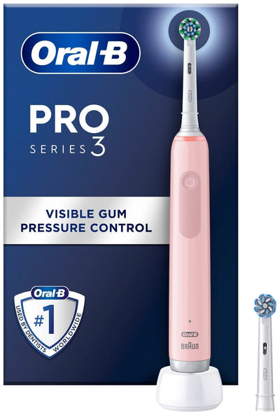 Se Oral-B Pro 3 elektrisk tandbørste (pink) ❤ Stort online udvalg i Oral-B ❤ Hurtig levering: 1 - 2 Hverdage samt billig fragt ❤ Varenummer: ELG-638349 og barcode / Ean: 8006540802083 på lager - Udsalg på Elektrisk tandbørste - Over 454 design brands på udsalg
