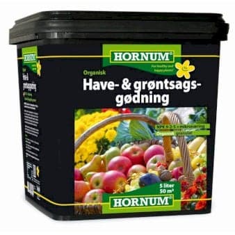 Se Hornum Have- og Grøntsagsgødning NPK 9-2-5 5 liter spand ❤ Stort online udvalg i Hornum ❤ Hurtig levering: 1 - 2 Hverdage samt billig fragt - Varenummer: PTT-73478 og barcode / Ean: på lager - Udsalg på Gødninger > All-Round have Spar op til 66% - Over 312 kendte brands på udsalg