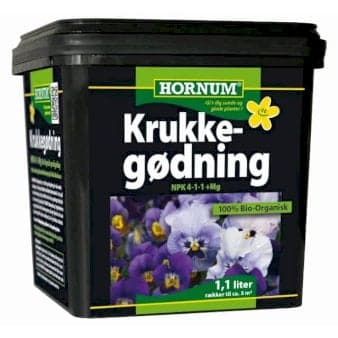 Se Hornum krukkegødning NPK 4-1-1 1,1 liter spand ❤ Stort online udvalg i Plantetorvet ❤ Hurtig levering: 1 - 2 Hverdage samt billig fragt - Varenummer: PTT-87810 og barcode / Ean: på lager - Udsalg på Gødninger > All-Round have Spar op til 62% - Over 857 kendte brands på udsalg