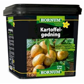 Se Hornum Kartoffelgødning NPK 6-1-10 5 liter spand ❤ Stort online udvalg i Plantetorvet ❤ Hurtig levering: 1 - 2 Hverdage samt billig fragt - Varenummer: PTT-91362 og barcode / Ean: på lager - Udsalg på Gødninger > All-Round have Spar op til 56% - Over 424 kendte brands på udsalg