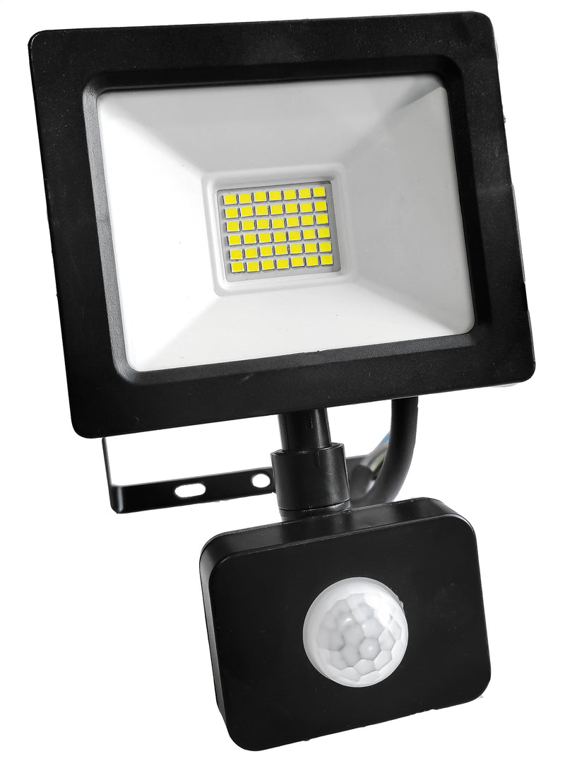Se LED projektør med sensor LED 30W/230V - Vandtæt IP65 ❤ Stort online udvalg i Platinet ❤ Hurtig levering: 1 - 2 Hverdage samt billig fragt - Varenummer: CPD-P88OMELF-30W-4200-PIR og barcode / Ean: &