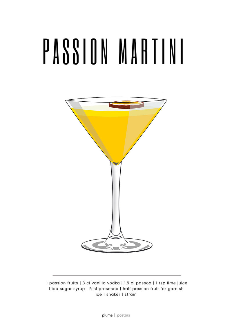 Se Passion Martini af Pluma Posters ❤ Stort online udvalg i Pluma Posters ❤ Hurtig levering: 1 - 2 Hverdage samt billig fragt ❤ Varenummer: ILL-15692 og barcode / Ean: på lager - Udsalg på Illux Art shop - Grafisk kunst - Pluma Posters - Mad og drikke Spar op til 61% - Over 424 kendte brands på udsalg