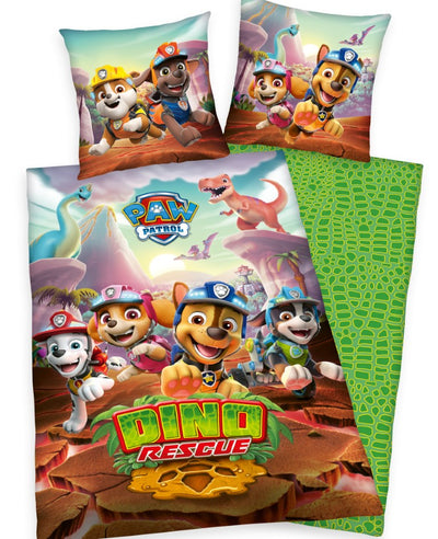 Se Paw Patrol Dino Rescue Sengetøj - 100 procent bomuld ✔ Kæmpe udvalg i  mmaction ✔ Hurtig levering: 1 - 2 Hverdage samt billig fragt - Varenummer: MMA-2010256 og barcode / Ean: '4006891957047 på lager - Udsalg på Paw Patrol sengetøj til Børn Spar op til 54% - Over 434 design mærker på udsalg