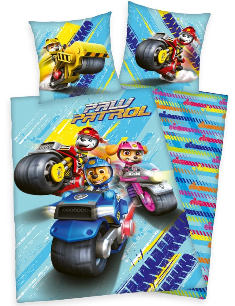 Se Paw Patrol Racer Sengetøj - 100 procent bomuld ✔ Kæmpe udvalg i  mmaction ✔ Hurtig levering: 1 - 2 Hverdage samt billig fragt - Varenummer: MMA-2010205 og barcode / Ean: &