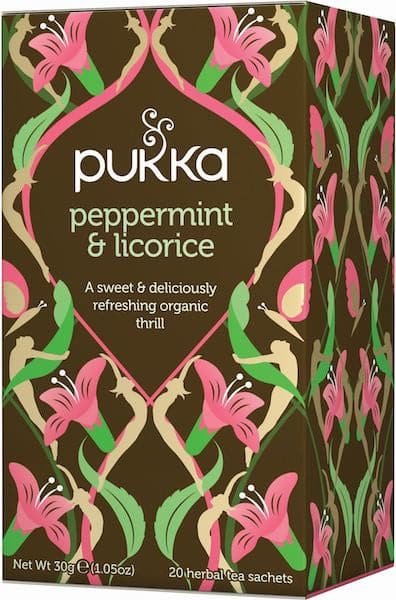 Stort online udvalg i Pukka Peppermint & Licorice te Ø 20 br. ❤ Pukka ❤ Hurtig levering: 1 - 2 Hverdage og gratis fragt v/køb over 295 kr. GLS til pakkeshop ❤ Varenummer: HG-19946 og barcode / Ean: på lager - Kæmpe udvalg i Mad & drikke - Over 434 design brands på udsalg