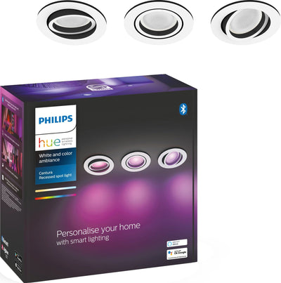 Se Philips Hue Centura forsænket spotlys 3x 5,7W (hvid) ❤ Kæmpe udvalg i Philips HUE ❤ Hurtig levering: 1 - 2 Hverdage samt billig fragt - Varenummer: ELG-351755 og barcode / Ean: '8719514342880 på lager - tilbud på Lamper & belysning Spar op til 63% - Over 412 design brands på tilbud