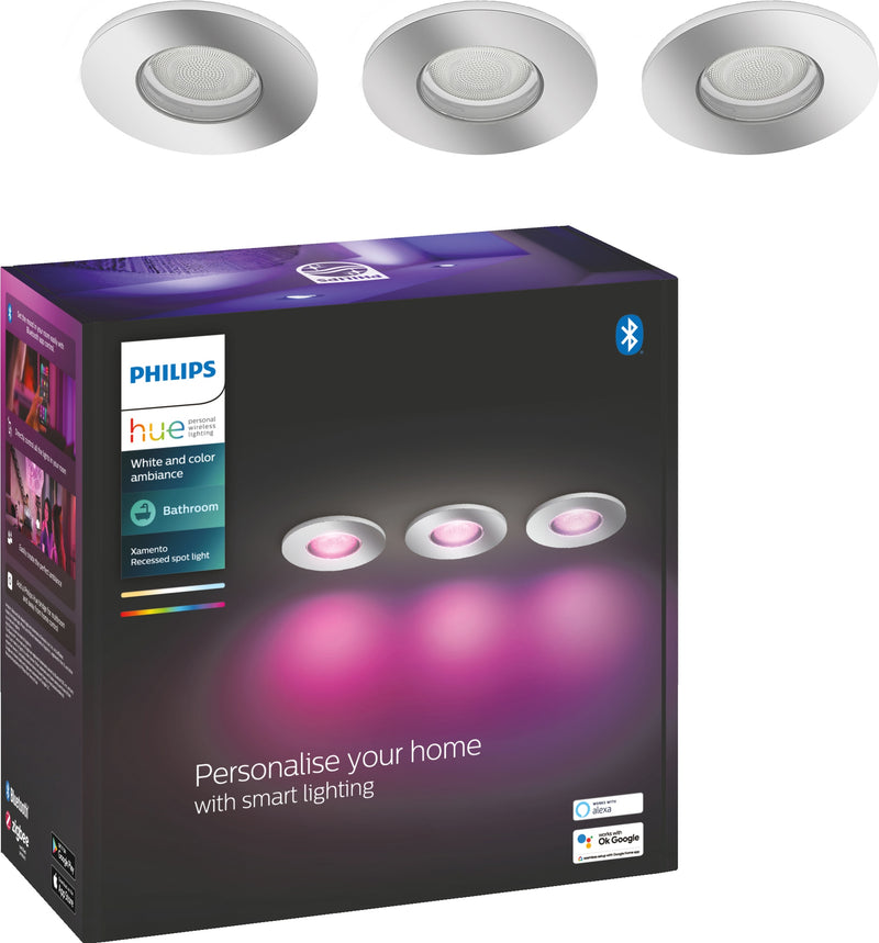 Se Philips Hue Xamento indbygget spotlys 3x5,7W (Chrome) ❤ Stort online udvalg i Philips HUE ❤ Hurtig levering: 1 - 2 Hverdage samt billig fragt - Varenummer: ELG-351754 og barcode / Ean: &