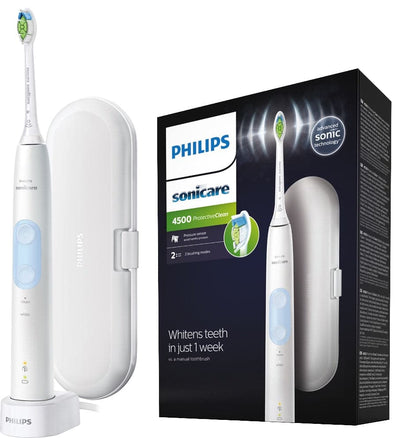 Se Philips Sonicare ProtectiveClean 4500 elektrisk tandbørste HX683928 ❤ Stort online udvalg i Philips ❤ Hurtig levering: 1 - 2 Hverdage samt billig fragt ❤ Varenummer: ELG-335665 og barcode / Ean: 8710103846475 på lager - Udsalg på Elektrisk tandbørste - Over 785 kendte brands på udsalg