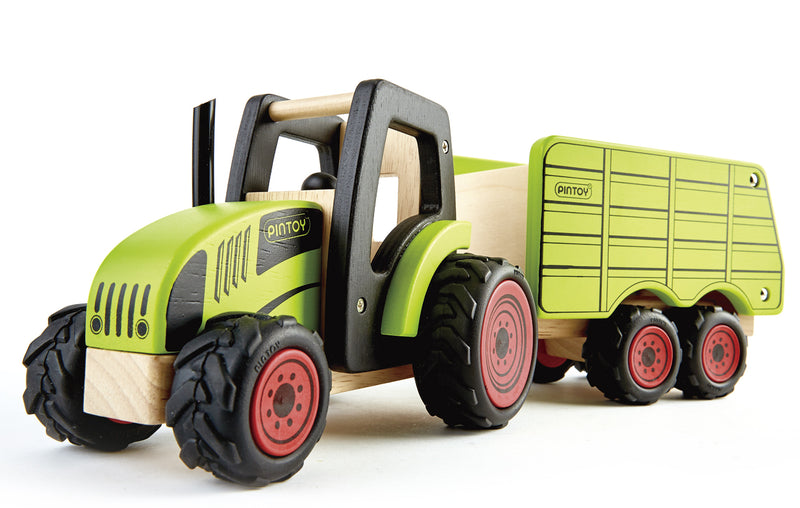Se Pintoy Traktor med anhænger Trælegetøj ✔ Kæmpe udvalg i  Pintoy ✔ Hurtig levering: 1 - 2 Hverdage samt billig fragt - Varenummer: MMA-220024 og barcode / Ean: &