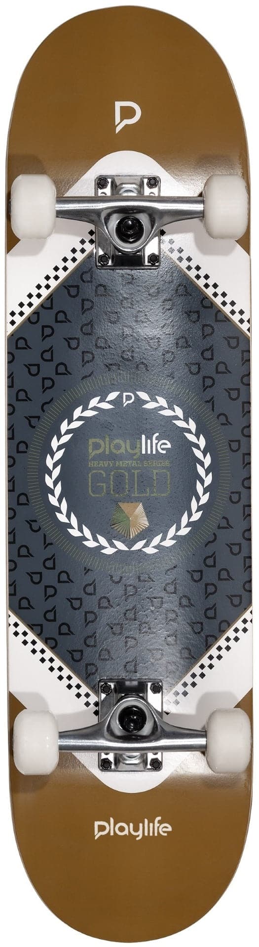 Se Playlife Heavy Metal Gold Skateboard ✔ Kæmpe udvalg i  Playlife ✔ Hurtig levering: 1 - 2 Hverdage samt billig fragt - Varenummer: MMA-219054 og barcode / Ean: &