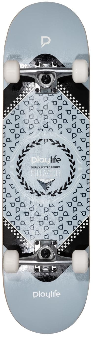 Se Playlife Heavy Metal Silver Skateboard ✔ Kæmpe udvalg i  Playlife ✔ Hurtig levering: 1 - 2 Hverdage samt billig fragt - Varenummer: MMA-219081 og barcode / Ean: '4040333531037 på lager - Udsalg på Skateboards til børn Spar op til 62% - Over 785 kendte brands på udsalg