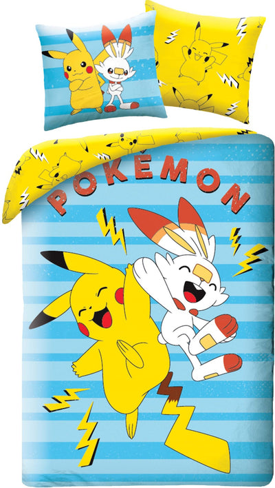Se Pokemon Pikachu og Scorbunny Sengetøj  - 100 procent bomuld ✔ Kæmpe udvalg i  mmaction ✔ Hurtig levering: 1 - 2 Hverdage samt billig fragt - Varenummer: MMA-2001172 og barcode / Ean: '5904209607136 på lager - Udsalg på Japansk Anime Sengetøj Spar op til 63% - Over 434 design mærker på udsalg