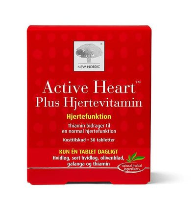 Se New Nordic Active Heart Plus Hjertevitamin 30 Tabl. ❤ Kæmpe udvalg i New Nordic ❤ Hurtig levering: 1 - 2 Hverdage samt billig fragt - Varenummer: HG-45948 og barcode / Ean: '5021807006427 på lager - Udsalg på Sundhed Spar op til 54% - Over 454 kendte brands på udsalg