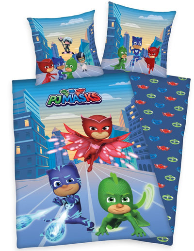 Se Pyjamasheltene (PJ Masks) Sengetøj - 100 procent bomuld ✔ Kæmpe udvalg i  mmaction ✔ Hurtig levering: 1 - 2 Hverdage samt billig fragt - Varenummer: MMA-2010206 og barcode / Ean: '4006891961815 på lager - Udsalg på Øvrigt sengetøj til Børn Spar op til 62% - Over 434 design mærker på udsalg