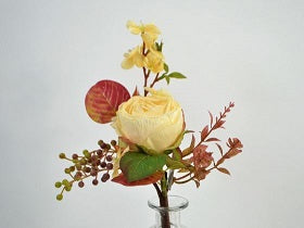Rose and berry pick, 35cm, cream