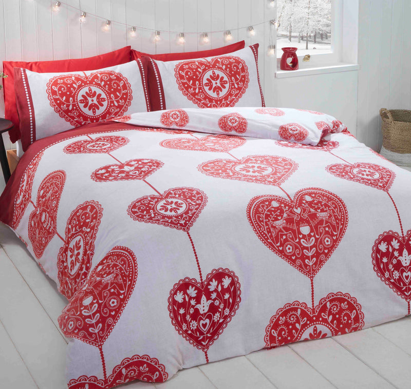 Se Scandi Hjerte Rødt Sengetøj 135 x 200cm ✔ Kæmpe udvalg i Mmaction ✔ Hurtig levering: 1 - 2 Hverdage samt billig fragt - Varenummer: MMA-209087 og barcode / Ean: &