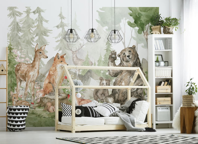 Se Skovens dyr tapet 243 x 305 cm (2022 model) ✔ Kæmpe udvalg i  Walltastic ✔ Hurtig levering: 1 - 2 Hverdage samt billig fragt - Varenummer: MMA-19846894 og barcode / Ean: &