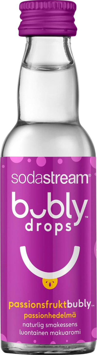 Se SodaStream Bubly Drops Passionsfrugt smagsekstrakt ❤ Stort online udvalg i Sodastream ❤ Hurtig levering: 1 - 2 Hverdage samt billig fragt ❤ Varenummer: ELG-319014 og barcode / Ean: 8719128117904 på lager - Udsalg på Kulsyremaskine - Over 785 kendte brands på udsalg