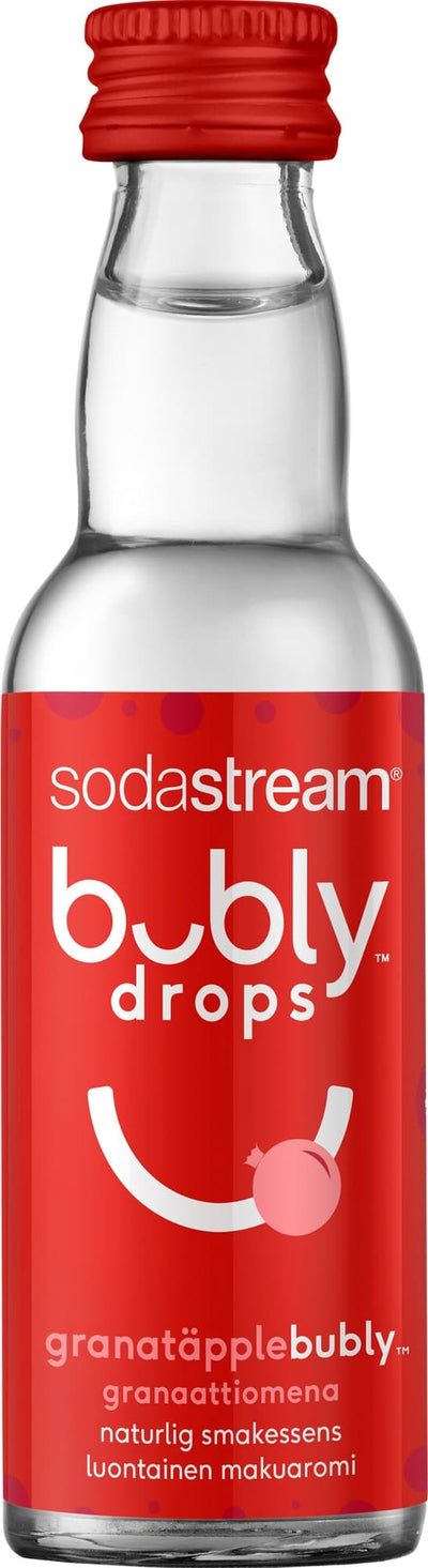 Se SodaStream Bubly Drops smagsekstrakt S1425219770 (granatæble) ❤ Stort online udvalg i Sodastream ❤ Hurtig levering: 1 - 2 Hverdage samt billig fragt ❤ Varenummer: ELG-319017 og barcode / Ean: 8719128117911 på lager - Udsalg på Kulsyremaskine - Over 785 kendte brands på udsalg