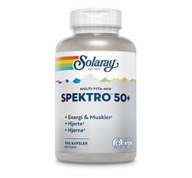 Se Solaray Spektro 50+ Multivitamin 100 kapsler ❤ Kæmpe udvalg i Solaray ❤ Hurtig levering: 1 - 2 Hverdage samt billig fragt - Varenummer: HG-7254 og barcode / Ean: '076280368994 på lager - Udsalg på Sundhed Spar op til 61% - Over 454 kendte brands på udsalg