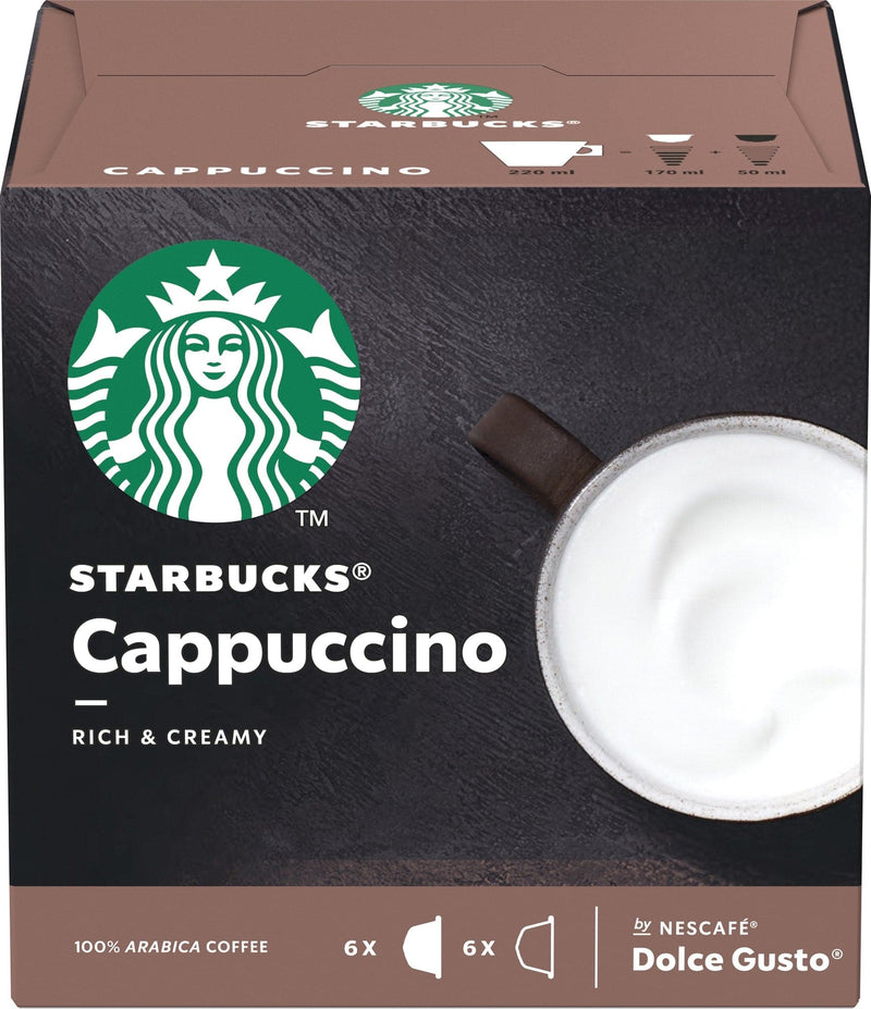 Se Starbucks Cappuccino kaffekapsler fra Nescafé Dolce Gusto ❤ Stort online udvalg i Starbucks ❤ Hurtig levering: 1 - 2 Hverdage samt billig fragt ❤ Varenummer: ELG-122617 og barcode / Ean: 7613036943659 på lager - Udsalg på Kaffetilbehør - Over 454 kendte mærker på udsalg