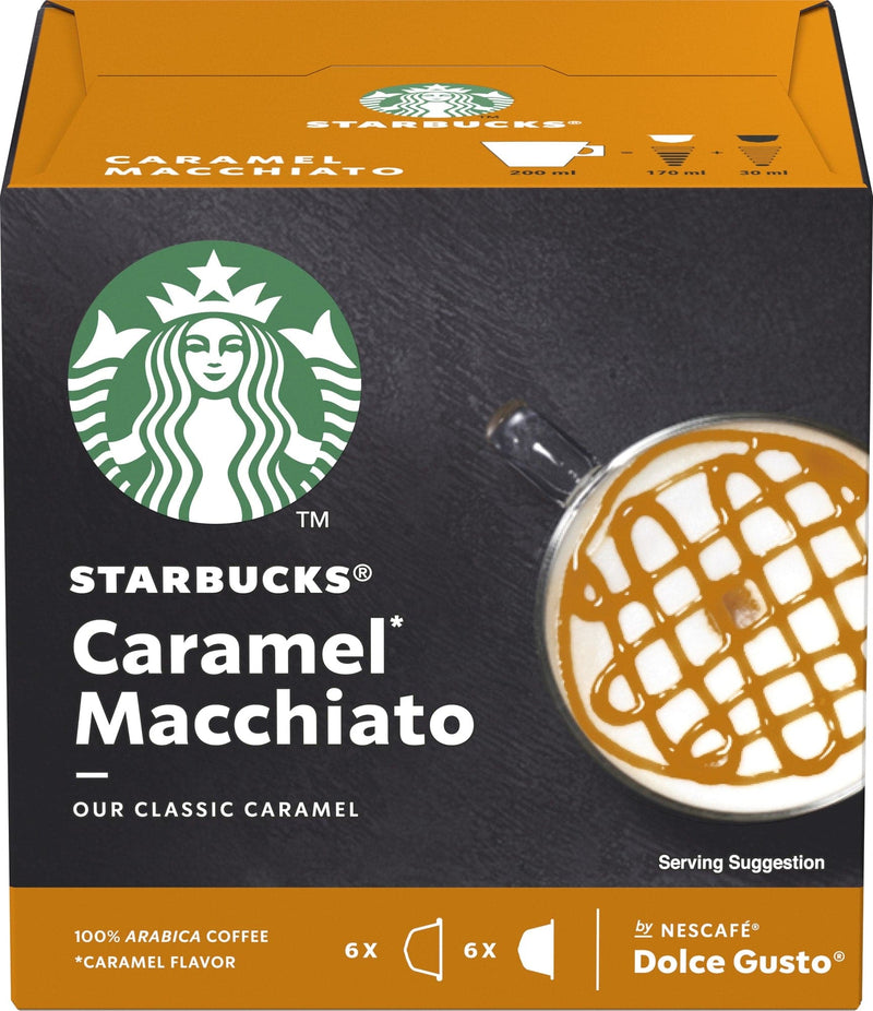 Se Starbucks Caramel Macchiato kaffekapsler fra Nescafé Dolce Gusto ❤ Stort online udvalg i Starbucks ❤ Hurtig levering: 1 - 2 Hverdage samt billig fragt ❤ Varenummer: ELG-122625 og barcode / Ean: 7613037564426 på lager - Udsalg på Kaffetilbehør - Over 454 kendte mærker på udsalg