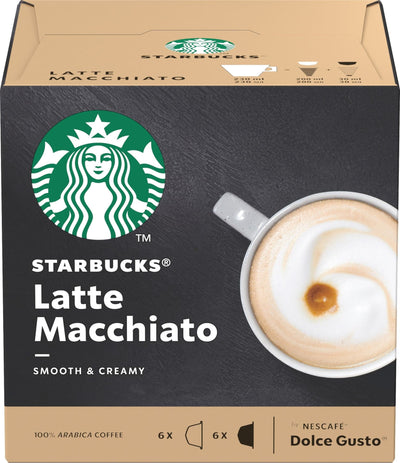 Se Starbucks Latte Macchiato kaffekapsler fra Nescafé Dolce Gusto ❤ Stort online udvalg i Starbucks ❤ Hurtig levering: 1 - 2 Hverdage samt billig fragt ❤ Varenummer: ELG-122622 og barcode / Ean: 7613036941280 på lager - Udsalg på Kaffetilbehør - Over 454 kendte mærker på udsalg