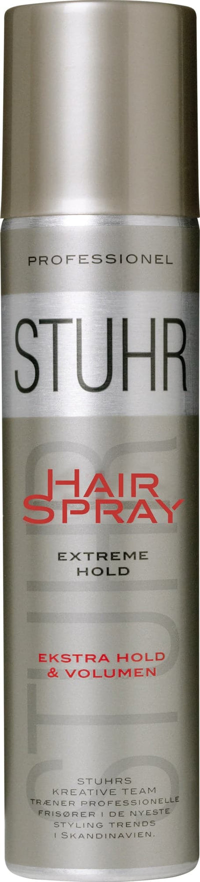 Se Stuhr Hair Spray Extreme Hold STUHR831831 ❤ Stort online udvalg i Stuhr ❤ Hurtig levering: 1 - 2 Hverdage samt billig fragt ❤ Varenummer: ELG-319097 og barcode / Ean: 5710404818310 på lager - Udsalg på Tilbehør til hårpleje & styling - Over 785 kendte brands på udsalg