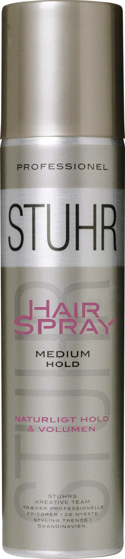Se Stuhr Hair Spray Medium Hold STUHR831832 ❤ Stort online udvalg i Stuhr ❤ Hurtig levering: 1 - 2 Hverdage samt billig fragt ❤ Varenummer: ELG-319099 og barcode / Ean: 5710404818327 på lager - Udsalg på Tilbehør til hårpleje & styling - Over 785 kendte brands på udsalg