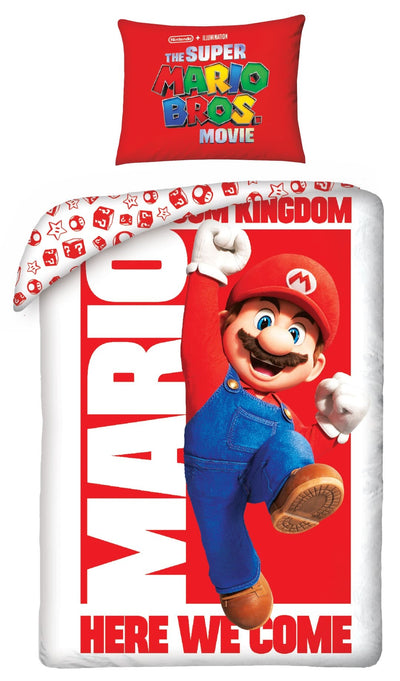 Se Super Mario Bros Movie Sengetøj 140 x 200 cm - 100 procent bomuld ✔ Kæmpe udvalg i  mmaction ✔ Hurtig levering: 1 - 2 Hverdage samt billig fragt - Varenummer: MMA-2001181 og barcode / Ean: '5904209606030 på lager - Udsalg på Gaming Sengetøj til Børn Spar op til 59% - Over 434 design mærker på udsalg