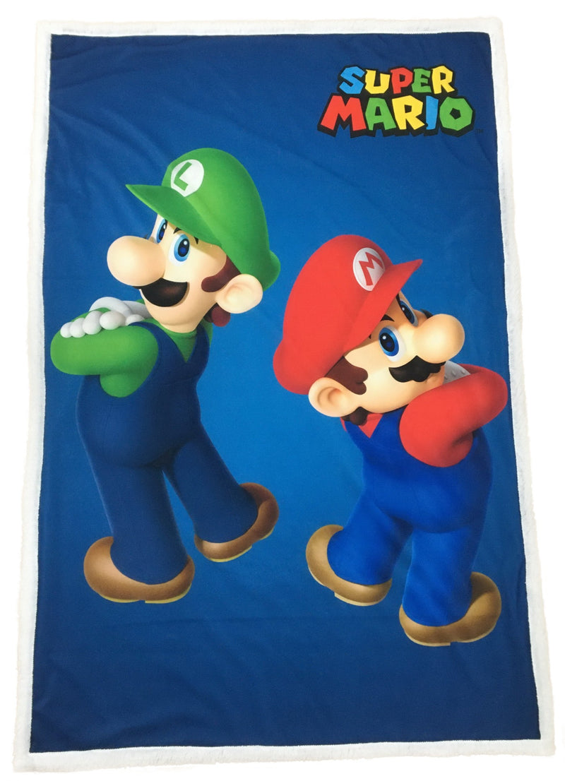Se Super Mario Sherpa Fleece tæppe - 100 x 150 cm ✔ Kæmpe udvalg i  mmaction ✔ Hurtig levering: 1 - 2 Hverdage samt billig fragt - Varenummer: MMA-227107 og barcode / Ean: &